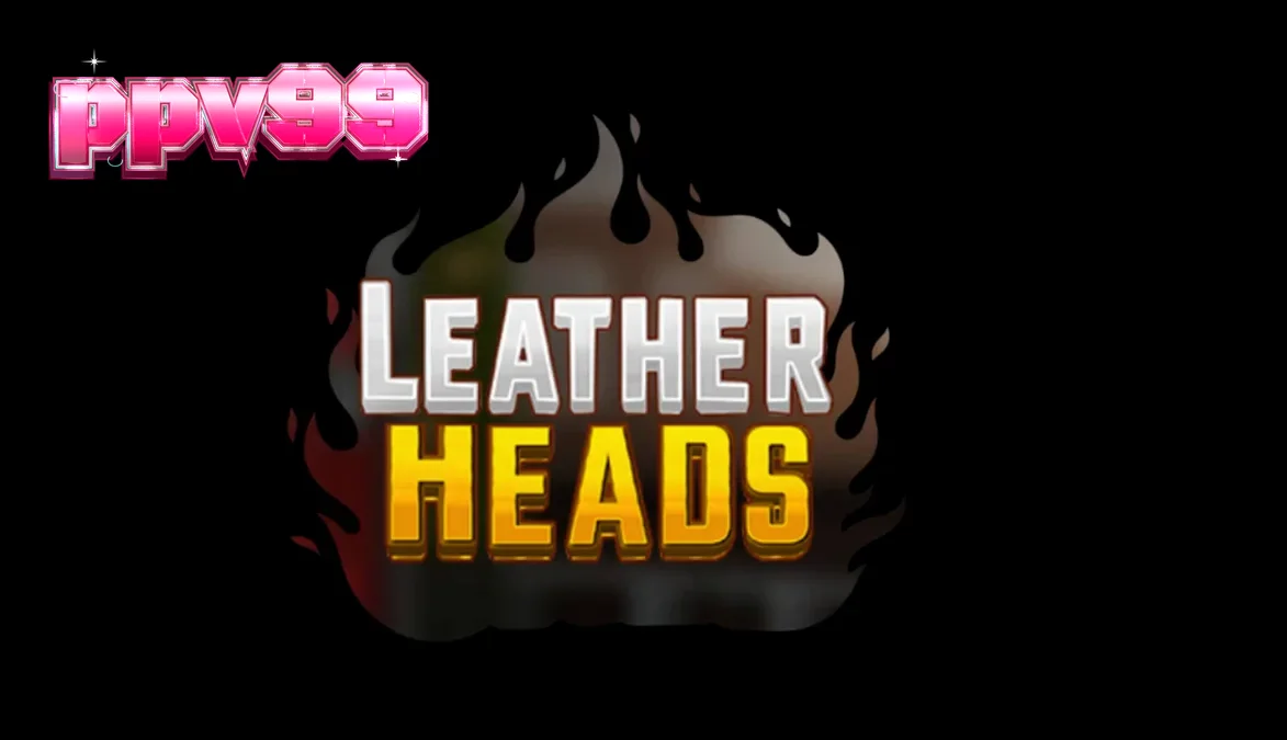 Tampilan visual slot Leatherheads dengan tema kru pemadam kebakaran neon